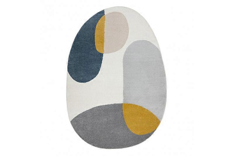 Carpet FUSION 5706 white / light grey / gold Shape - Geometric, modern, abstract, irregular