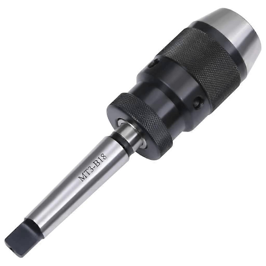 Quick Release MT3B18 Drill Chuck 0.63in Clamping Range for Precision Milling and Lathe
