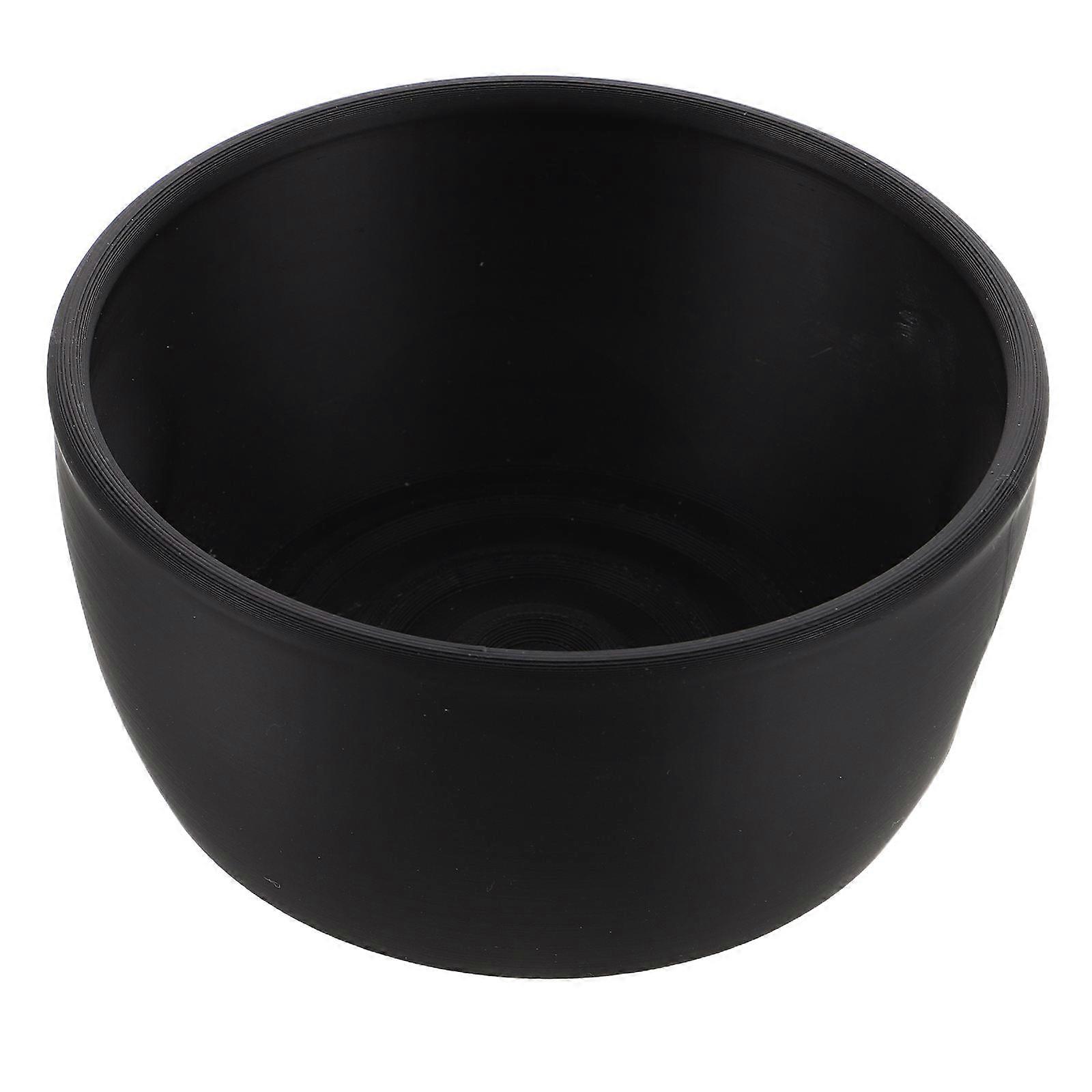 Barber Soap Mug for Comfortable Grip Lathering Black Pla