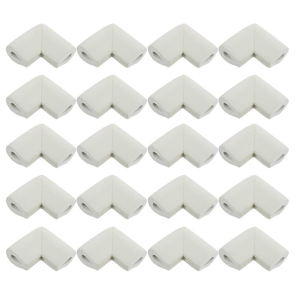 Furniture Corner Protector Guards for Safety 20Pcs White Nbr