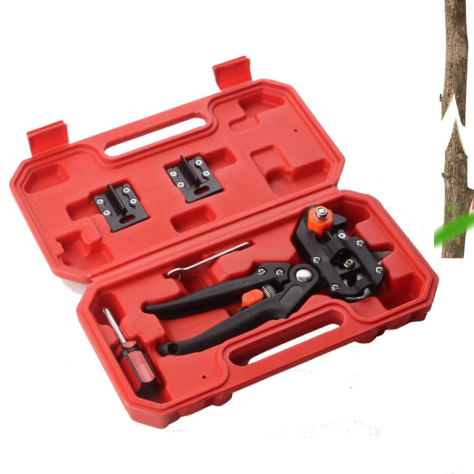 2 in 1 Garden Grafting and Pruning Tool Kit with Replaceable Blades and Ergonomic Grip
