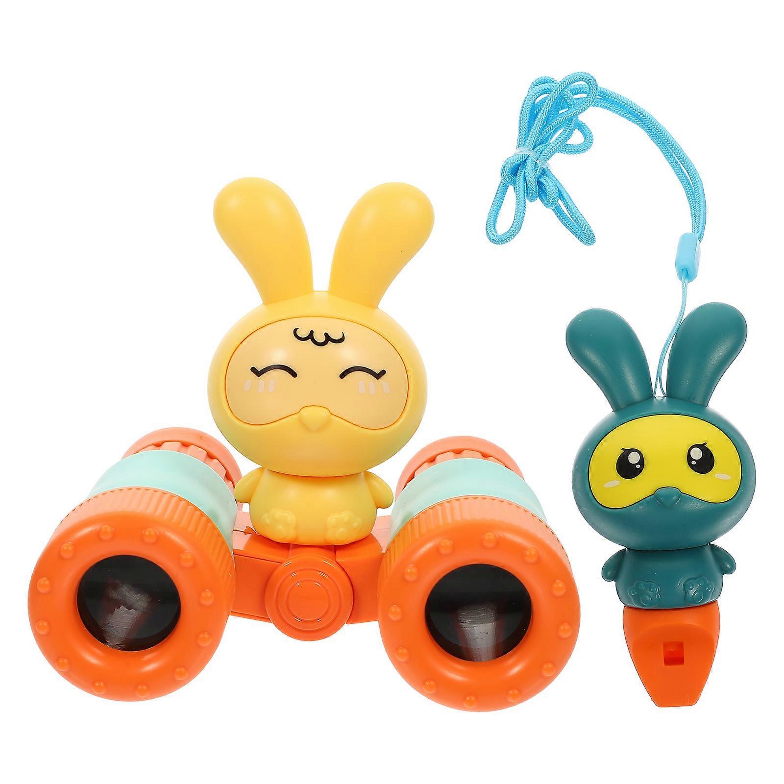 Adorable Children Binocular Kids Binocular Portable Multi-Function Telescope 1Set