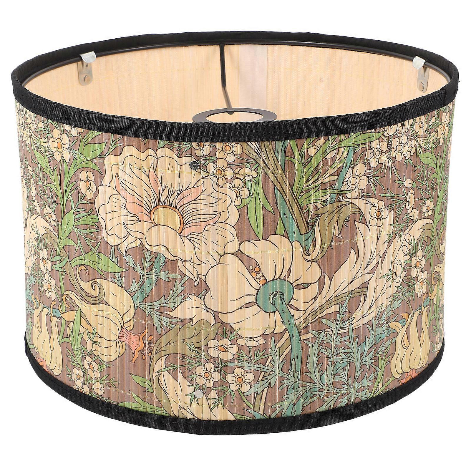 Bamboo Lampshade Pendant Lamp Shade Light Diffusion Guesthouse Accessory 1Pcs