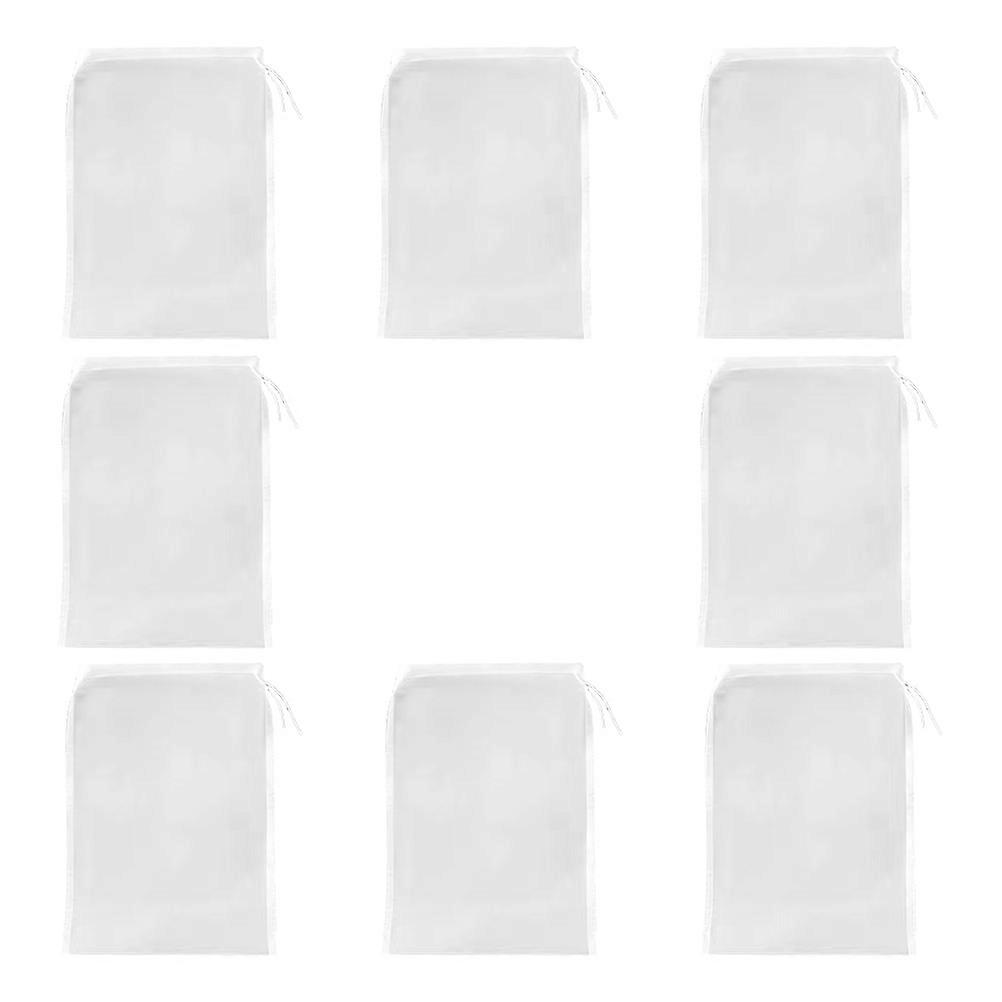 Nylon Filter Bag Fine Mesh Kitchen Filter Cloth for Wine Straining 8Pcs