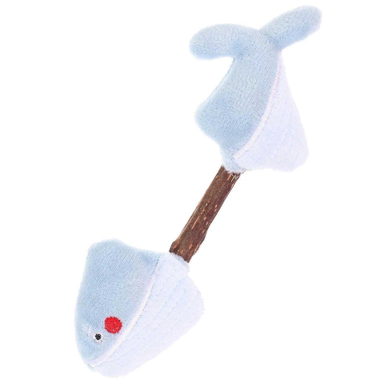 Interactive Silvervine Cat Toy Whale Shaped Chew Sticks 2Pcs for Kittens