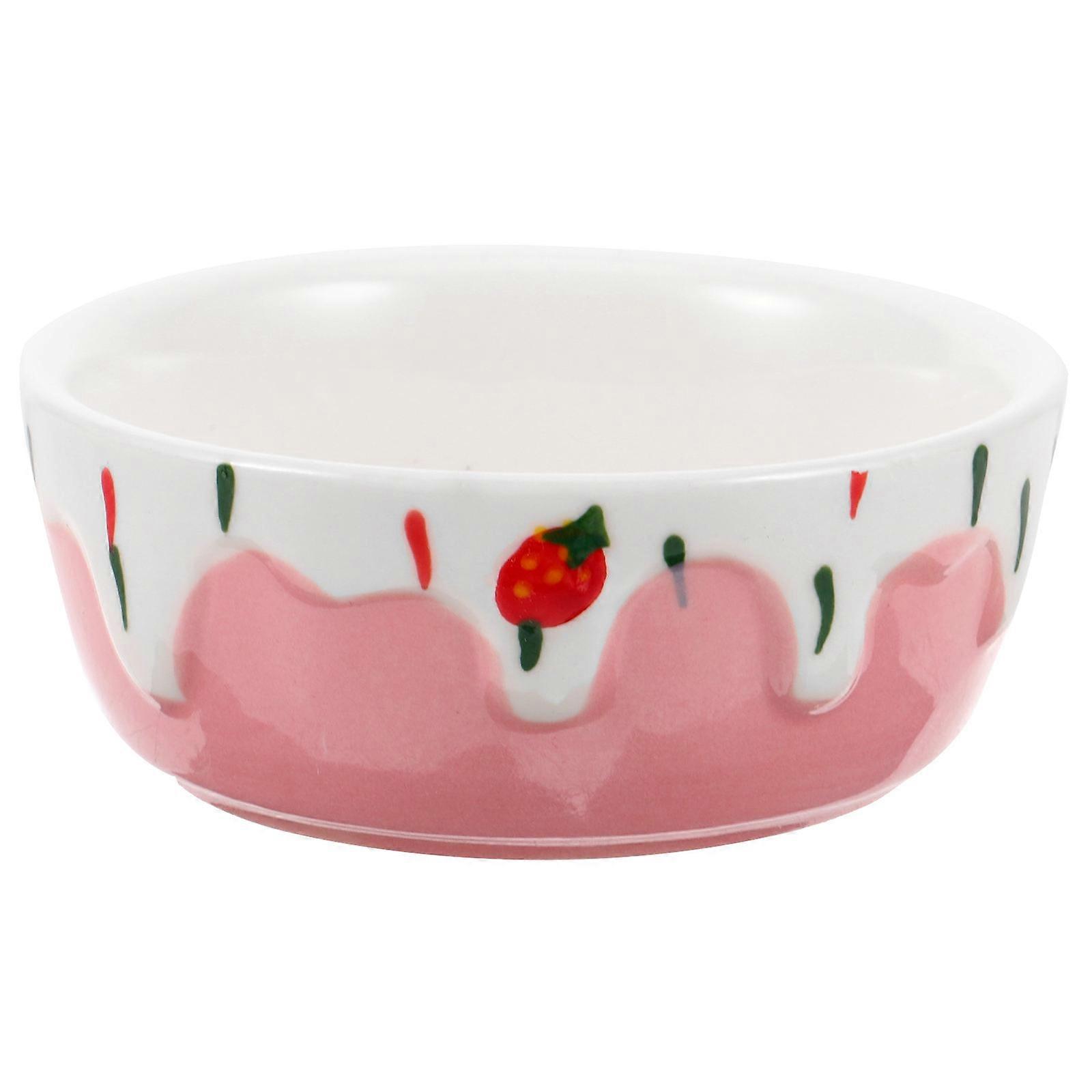 Durable Ceramic Hamster Food Bowl for Pet Use Assorted Color