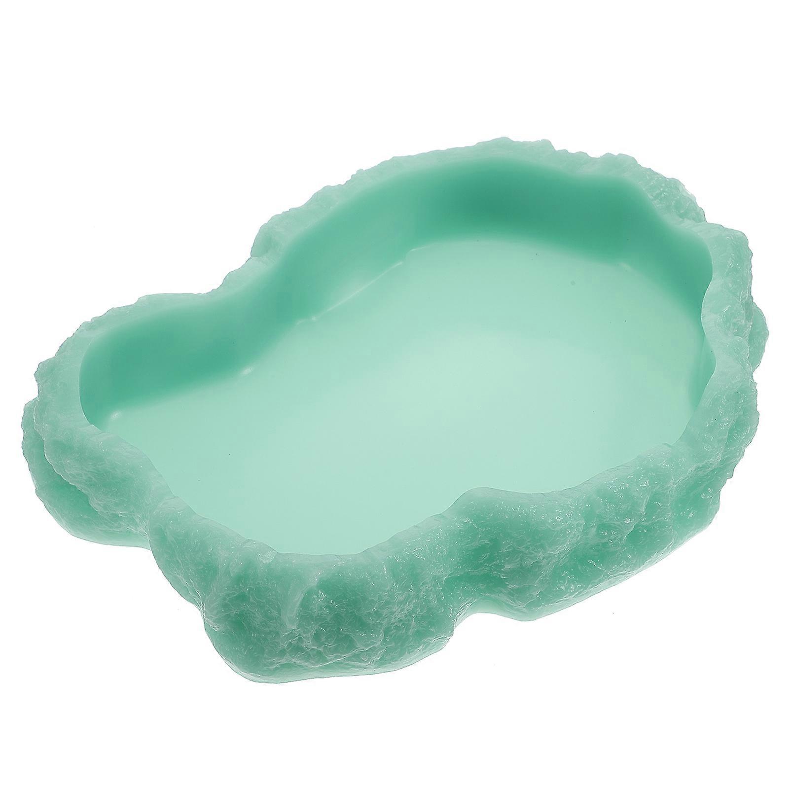 Reptile Feeding Plate for Pet Use Durable Luminous Dish