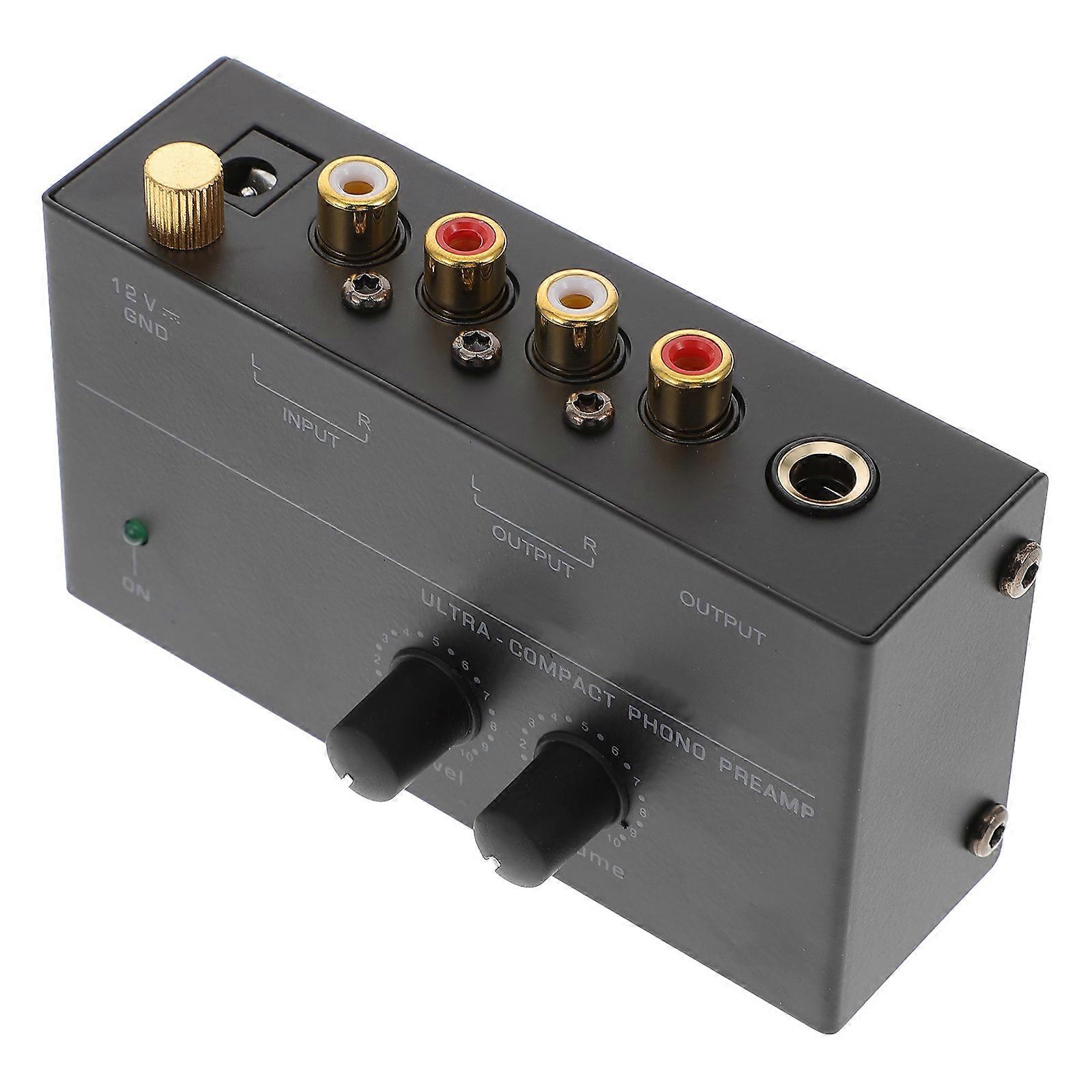 Turntable Preamp Phono Preamp for Audio Amplifier 3Pcs Black Unit