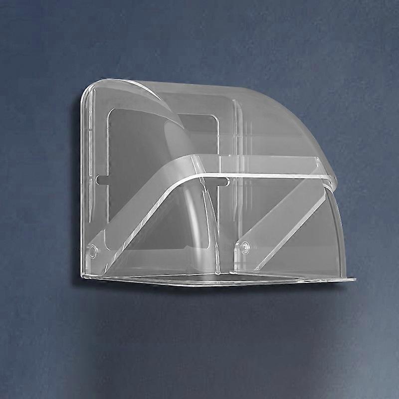1pc Universal 86 Type Waterproof Socket Cover, Splash Proof for Outdoor & Bathroom, with Clear View Window, Easy Mount