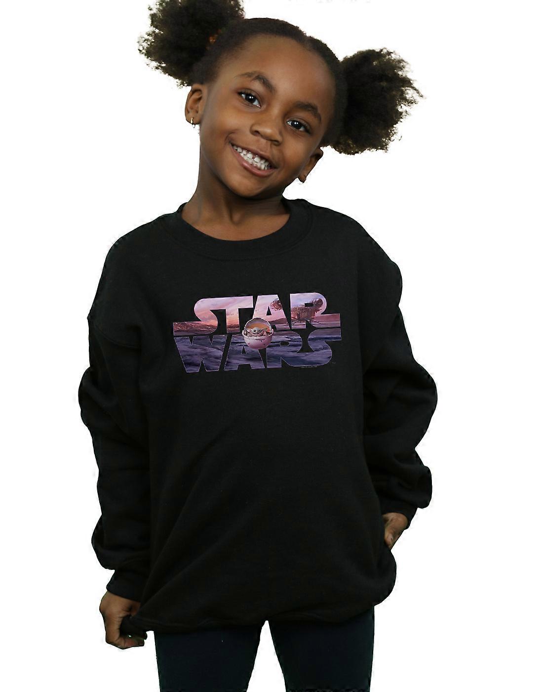 Star Wars jenter Mandalorian barnet logo Pullover