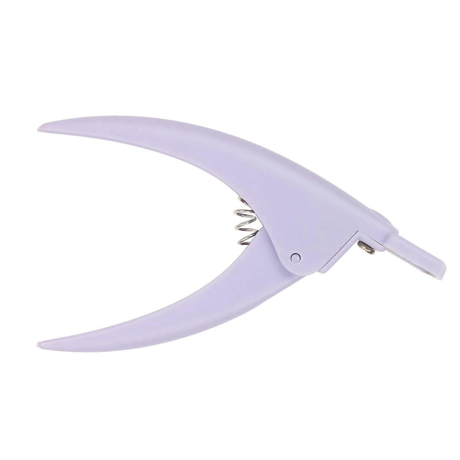 Purple Acrylic Nail Clipper for Sharp Artificial Nail Tips with Ergonomic Lightweight Handle