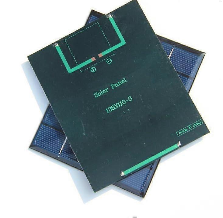 2W 6V Solar Panel 330mA Compact Size for Arduino DIY Electronics and Sensor Projects