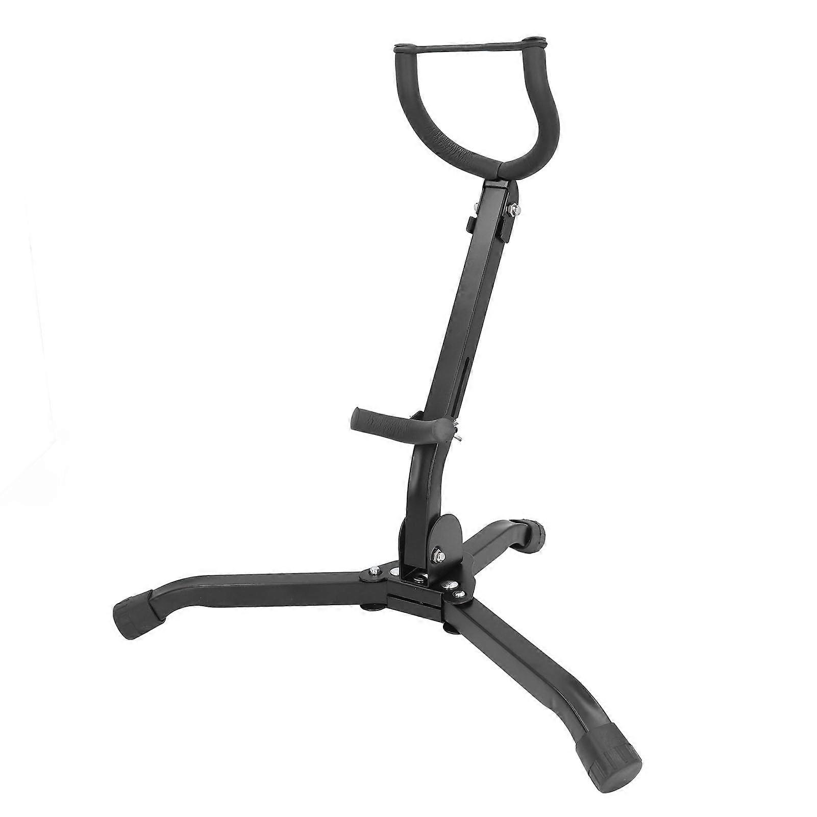 Folding Saxophone Stand for Alto and Tenor with Adjustable Fit and ScratchResistant Surface