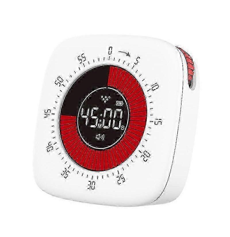 Rechargeable visual timer with improved 60 minutes countdown and countdown timer for kids learning kitchen cooking office