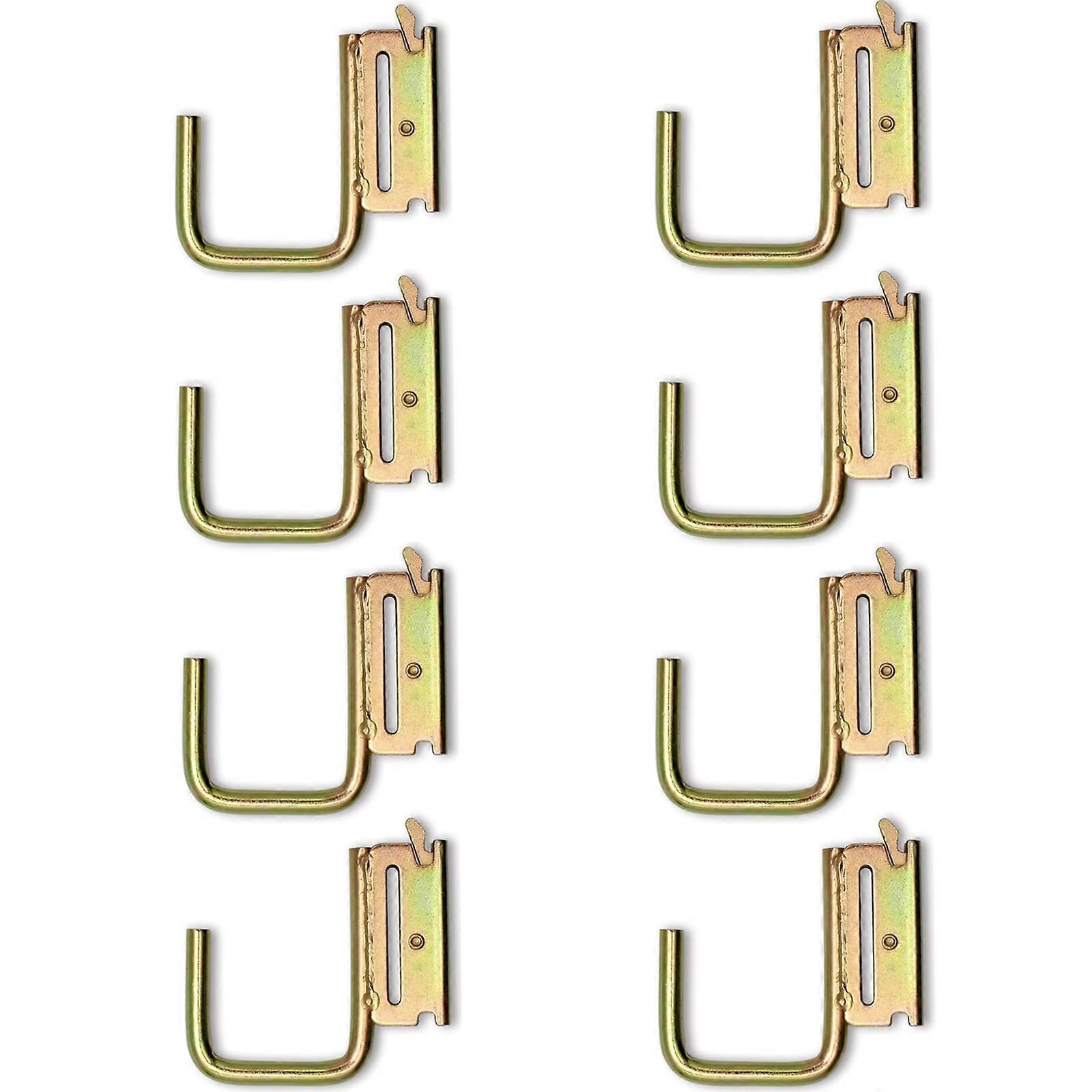 8PCS Heavy Duty E Track J Hooks 1900lbs Load Capacity Quick Slide Installation for Trailer Garage Storage