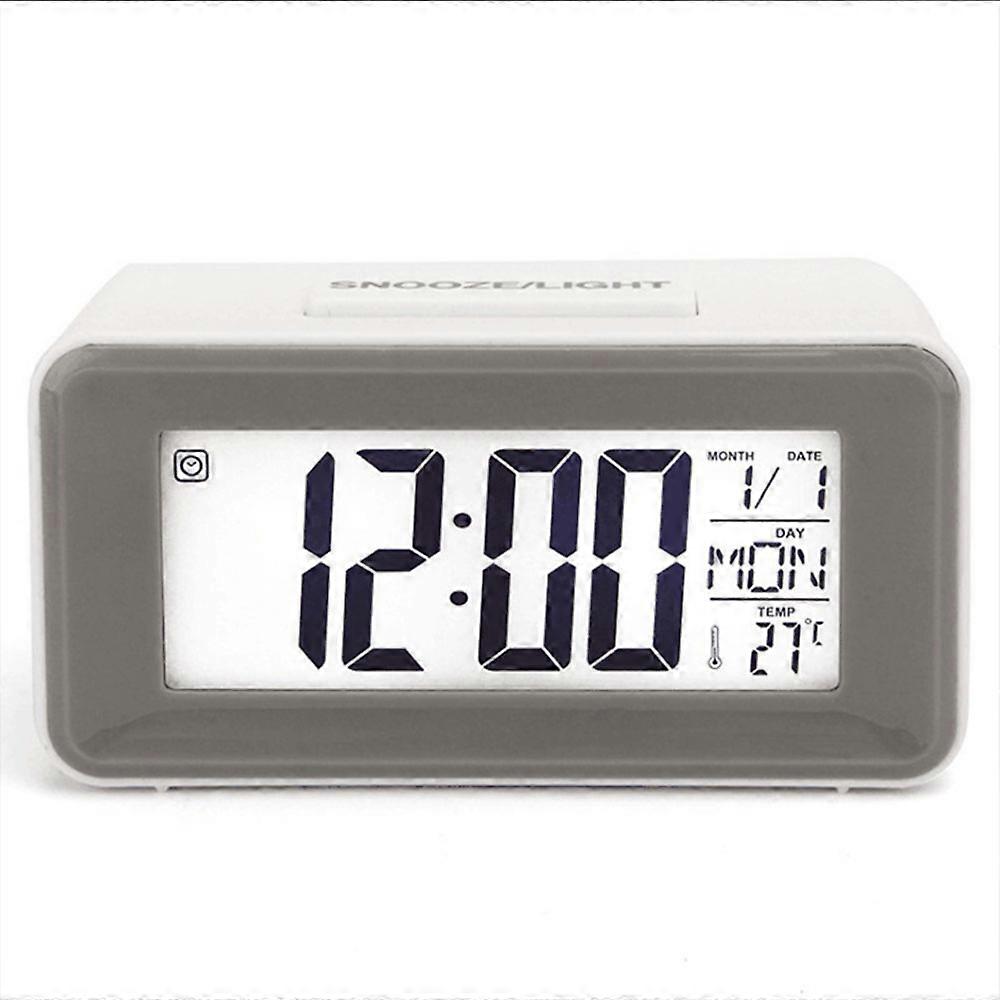 Digital electronic clock, 12/24 hour mode, voice control, backlight, multi-functional alarm clock