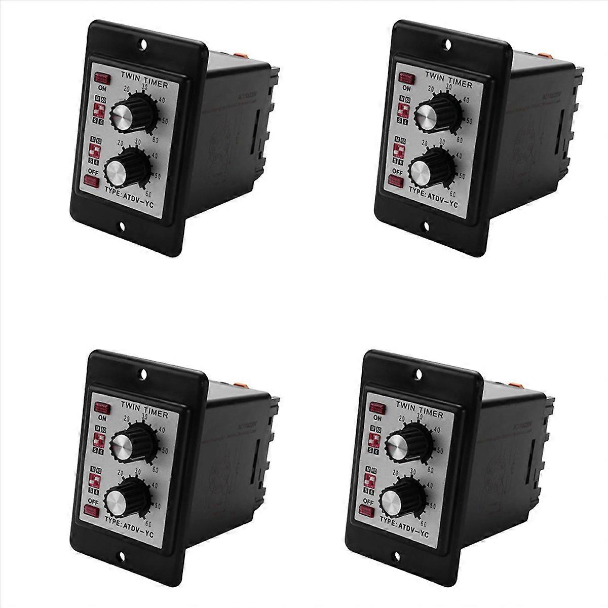 On Off Twin Timer Relay Knob Control Time Switch(AC110/220V)