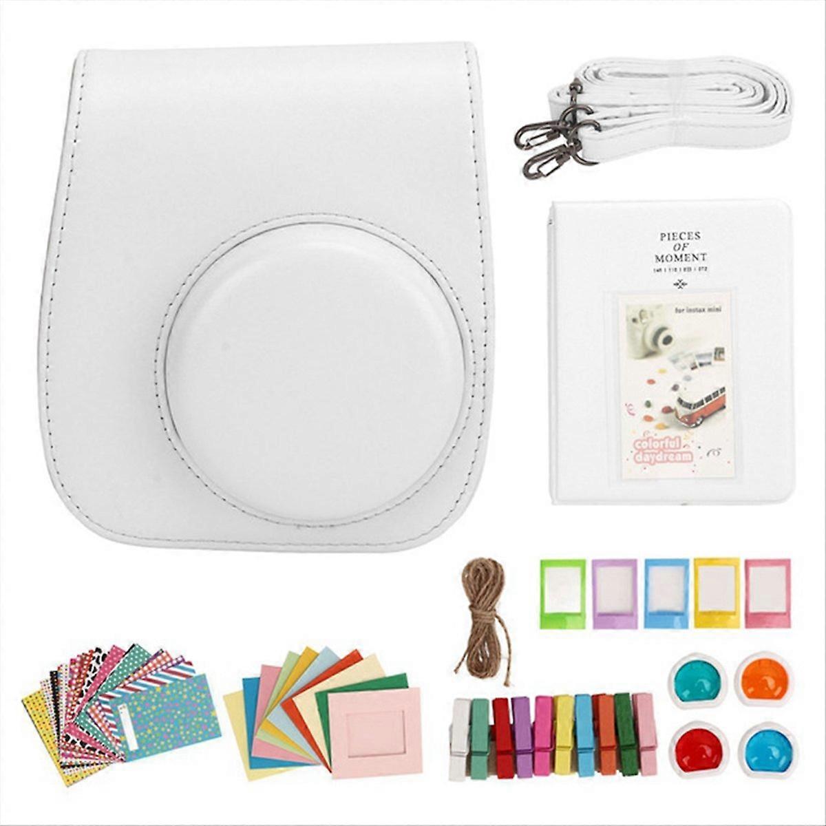 Instant Camera Protective Bag PU Case for WHITE