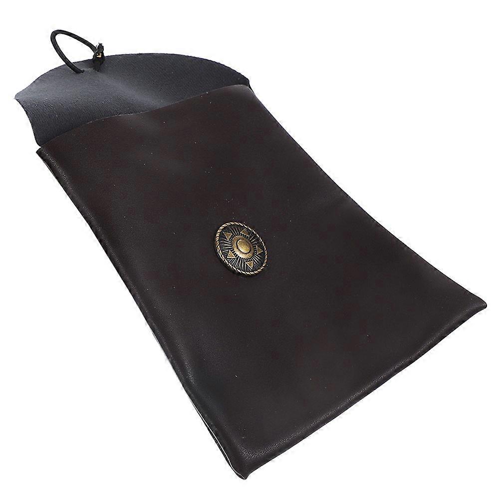 Medieval Retro PU Storage Pouch Brown Portable 4Pcs