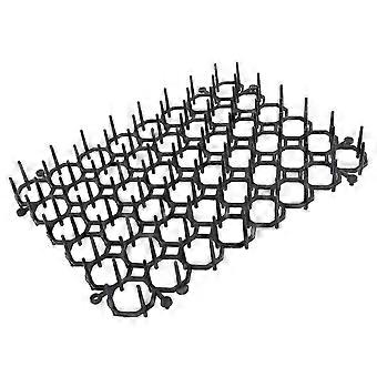 12Pcs Cat Deterrent Mat Anti Cat Dog Network Indoor Outdoor Repellent Training Plastic Spike Mat for Keeping Away Cats Dogs Protecting Plants-Qhzl
