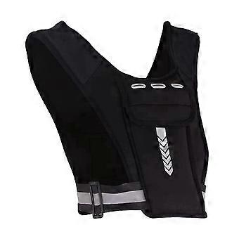 Gilet porte-téléphone pour la course, gilet de course réfléchissant avec support poitrine et ceinture ajustable, gilet de jogging pour le sport