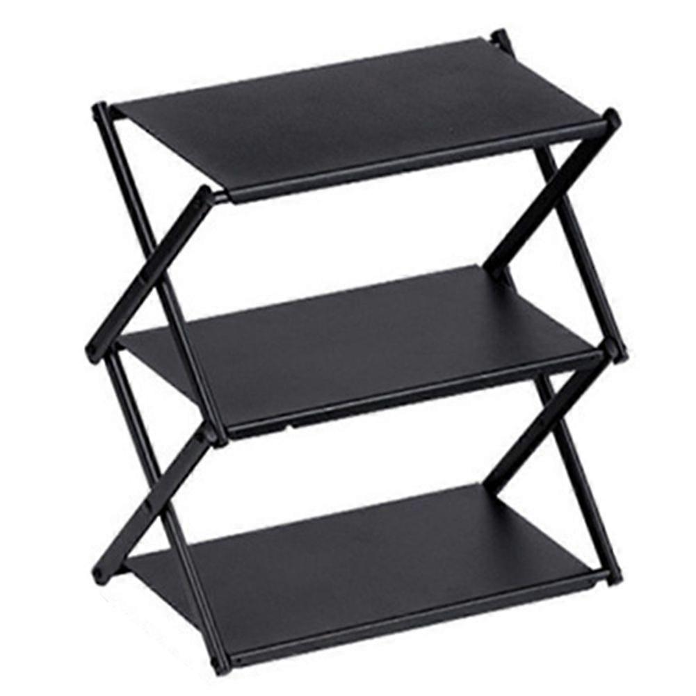 Outdoor Camping Tabletop Storage Rack Multi-Layer Folding Storage Rack Portable Multi-Function Camping Picnic Table