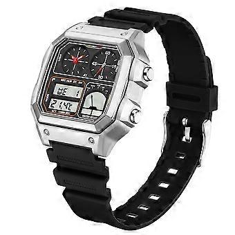 Montre numérique tactique pour homme - Montre de sport militaire étanche avec alarme, rétroéclairage et grand écran