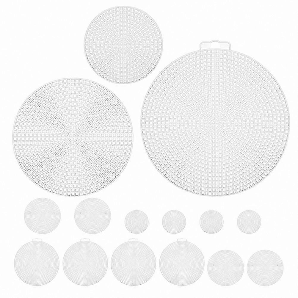 White Plastic Mesh Sheets 15-Pack for DIY Crafts with Sturdy Base Material