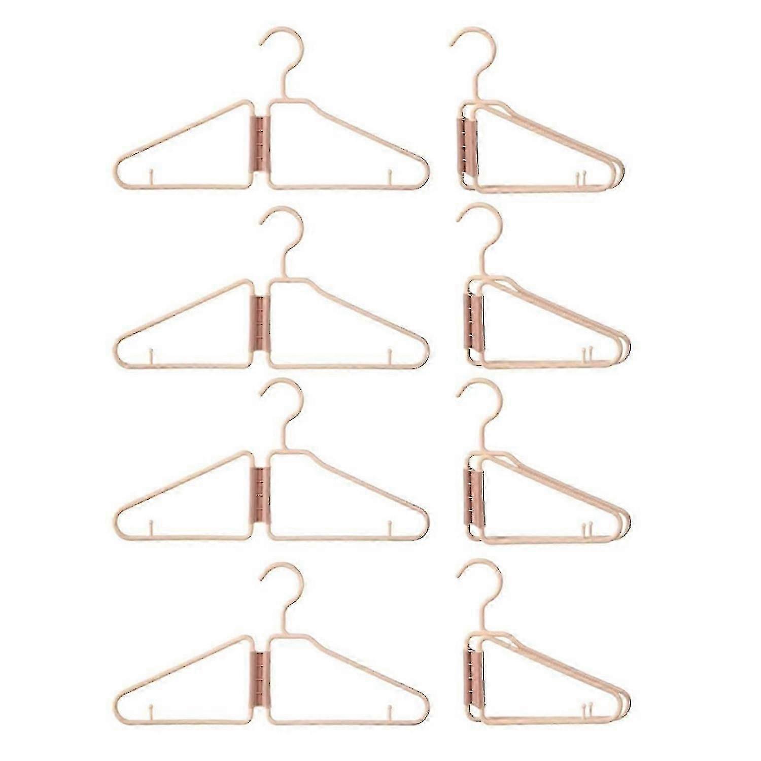 8Pcs Foldable Hangers, Plastic Foldable Hangers, ()
