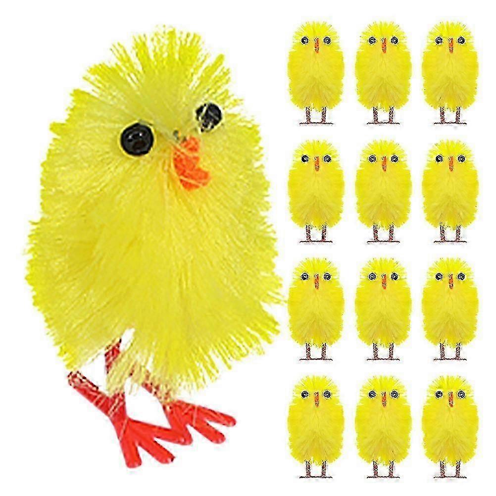Cute Mini Easter Chicks Decorations for Home Decor Yellow 30Pcs Set