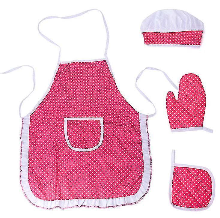 Girls Kitchen Apron Set For Cooking,baking