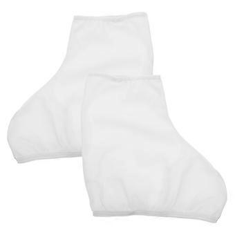Capa protetora para botas de patins, ideal para patins de gelo, na cor branca.