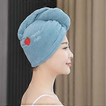 Doux Microfibre Velours Dame Séchage Rapide Chapeau 1PC Microfibre Serviette De Bain Cheveux Sec Chapeau Bain Douche Chapeau Outil Cap Wrap Tête Serviette