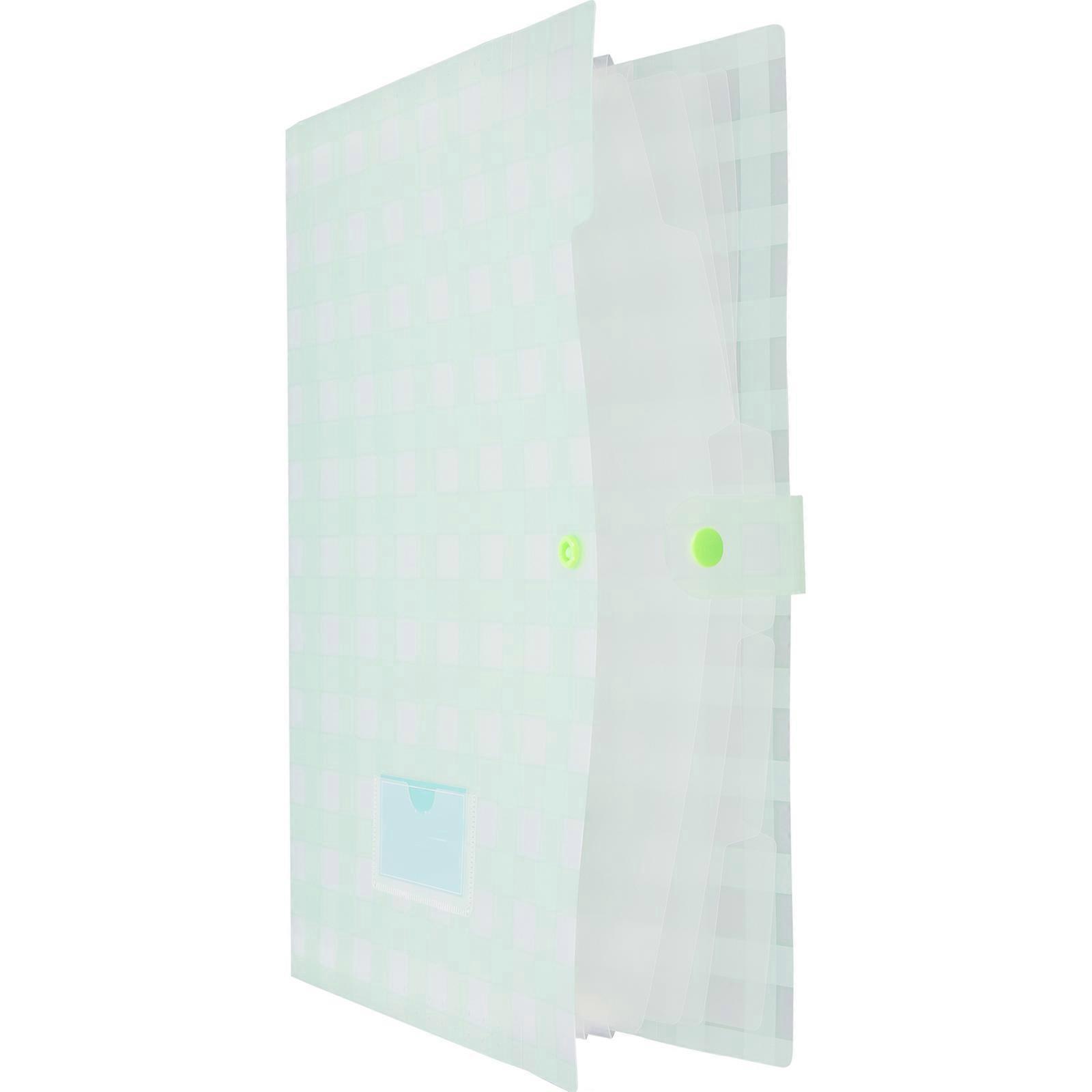 Green Expanding File Folder for Document Storage Use