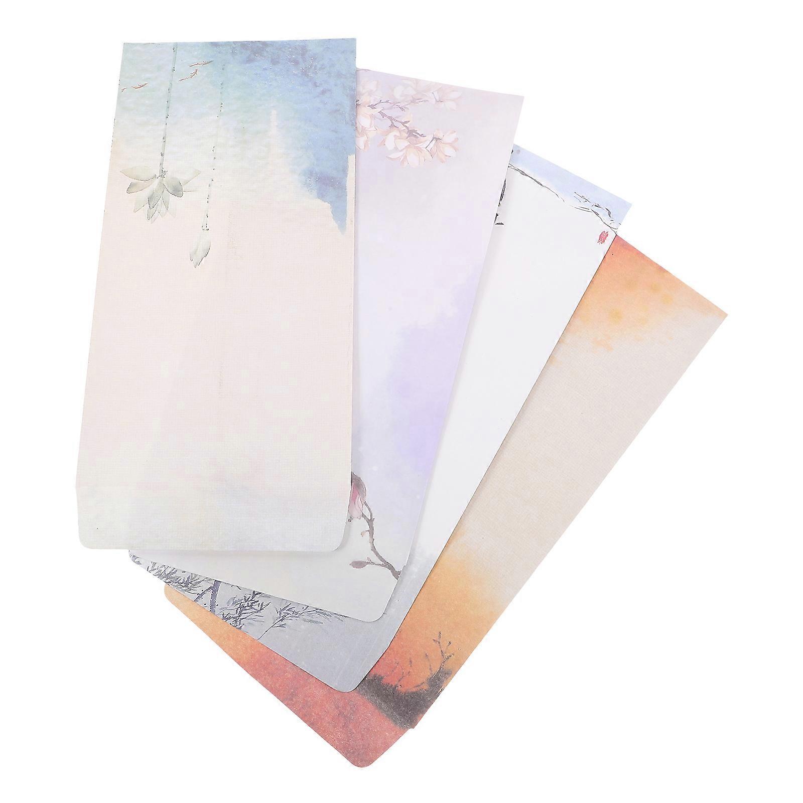 Ancient Style Envelopes for Writing Use 4Pcs Multi-Function Elegant Invitation Cards