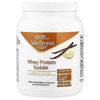Life Extension, Wellness Code®, vassleproteinisolat, vanilj, 403 g