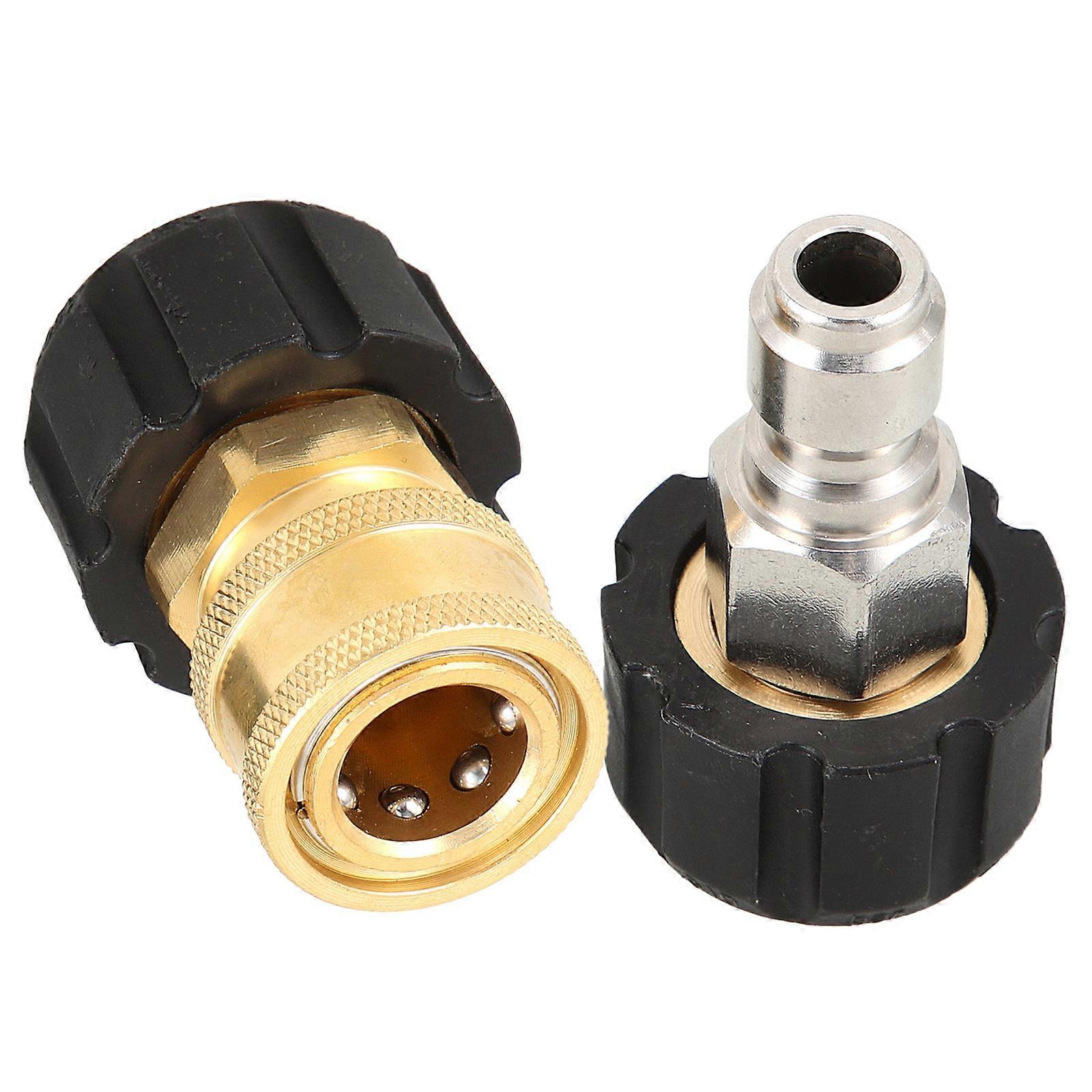 Pressure Washer Quick Connect Kit Hose Connector for Pipe 2Pcs