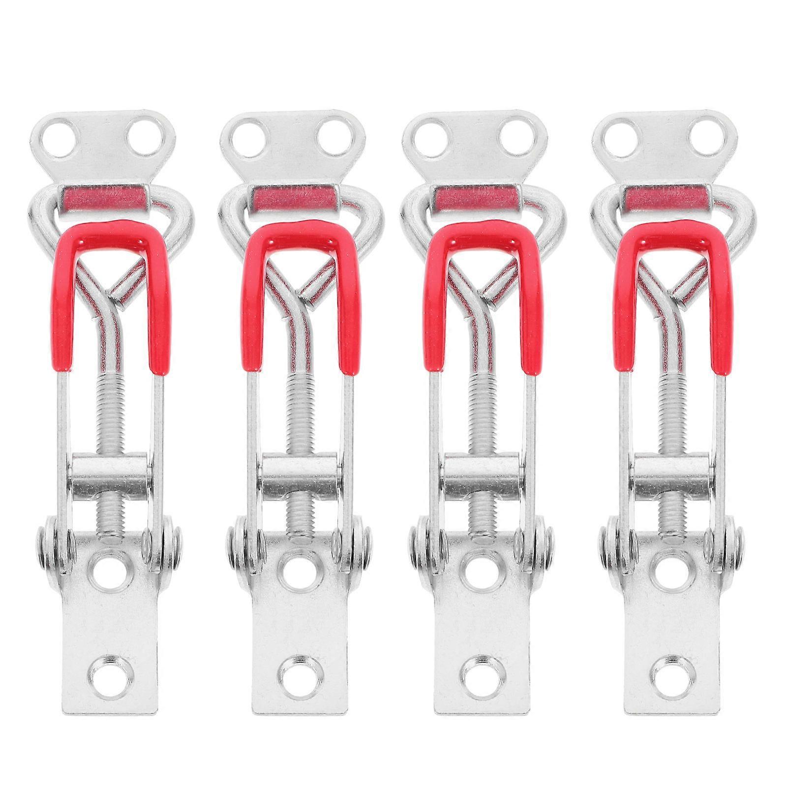 4pcs Toggle Latch Heavy Duty Latch Clamp Hasp Toggle Latch Adjustable Pull Latch