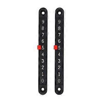 2stk Plastic Foosball Scoring Counters Bordfodbold Scorekeeper (sort)