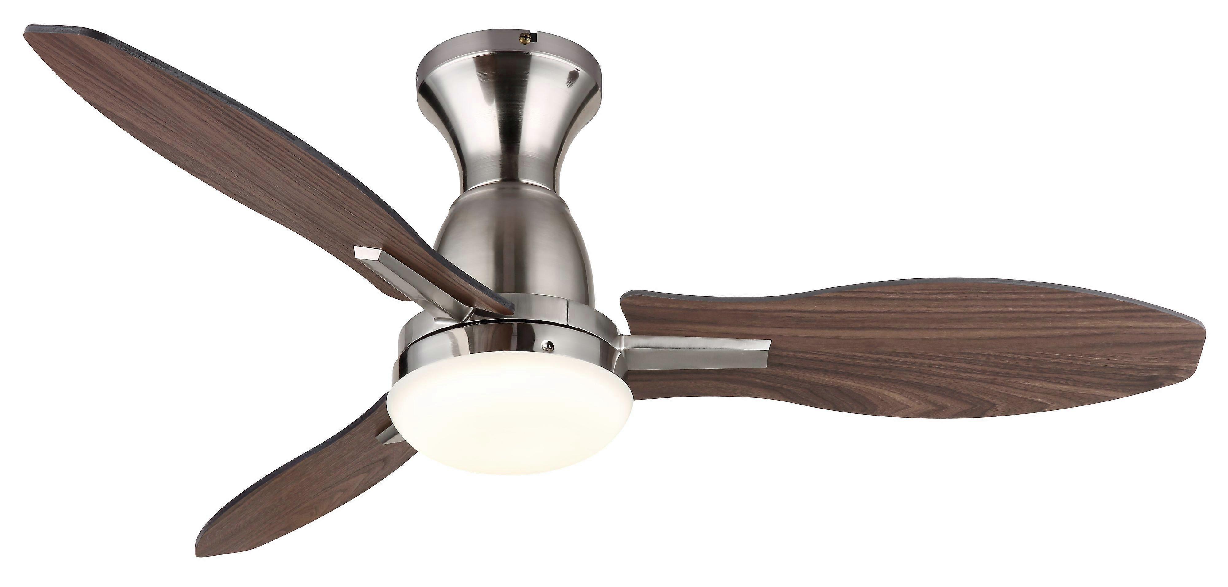 DC Deckenventilator Gale Nickel mit LED