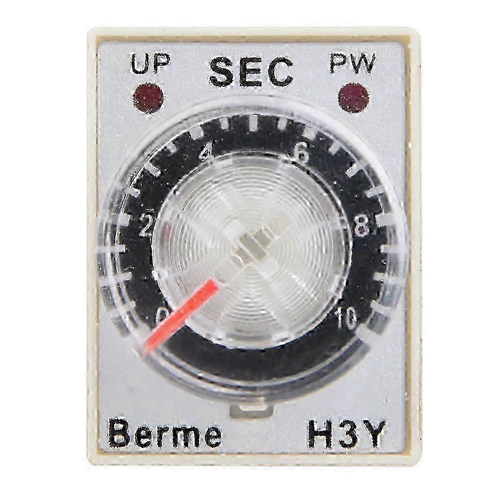 H3Y-2 24V DC Delay Timer Relay, 10S Adjustable Time Control Switch 26-27