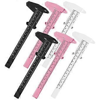 6Pcs Eyebrow Measuring Rulers Eyebrow Calipers Gauge Rulers for Eyebrow Makeup Accessories