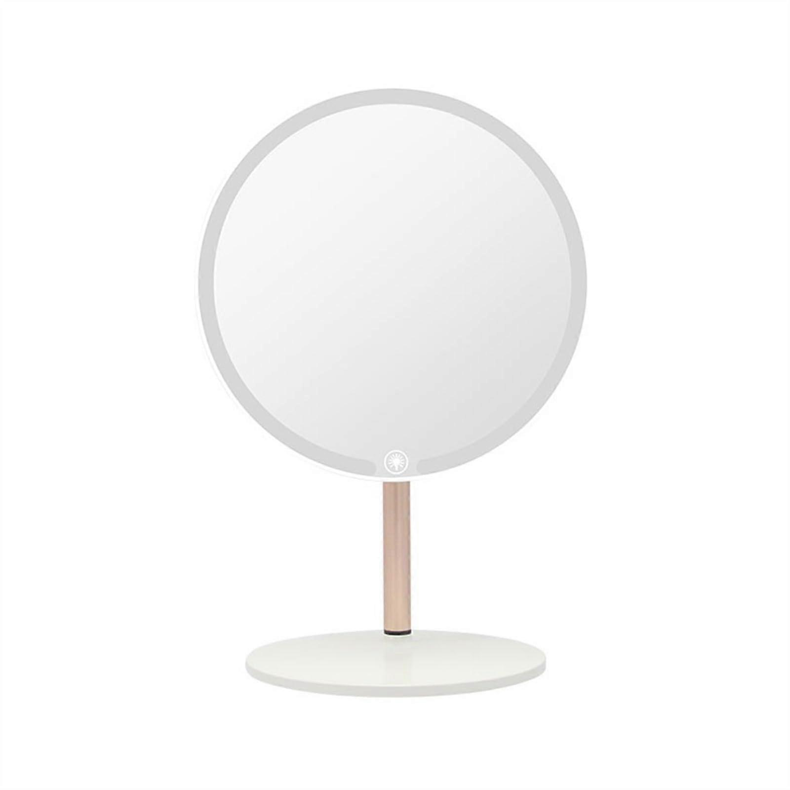 LED Makeup Mirror with Adjustable Light Modes, Touch Control, Foldable Design for Travel