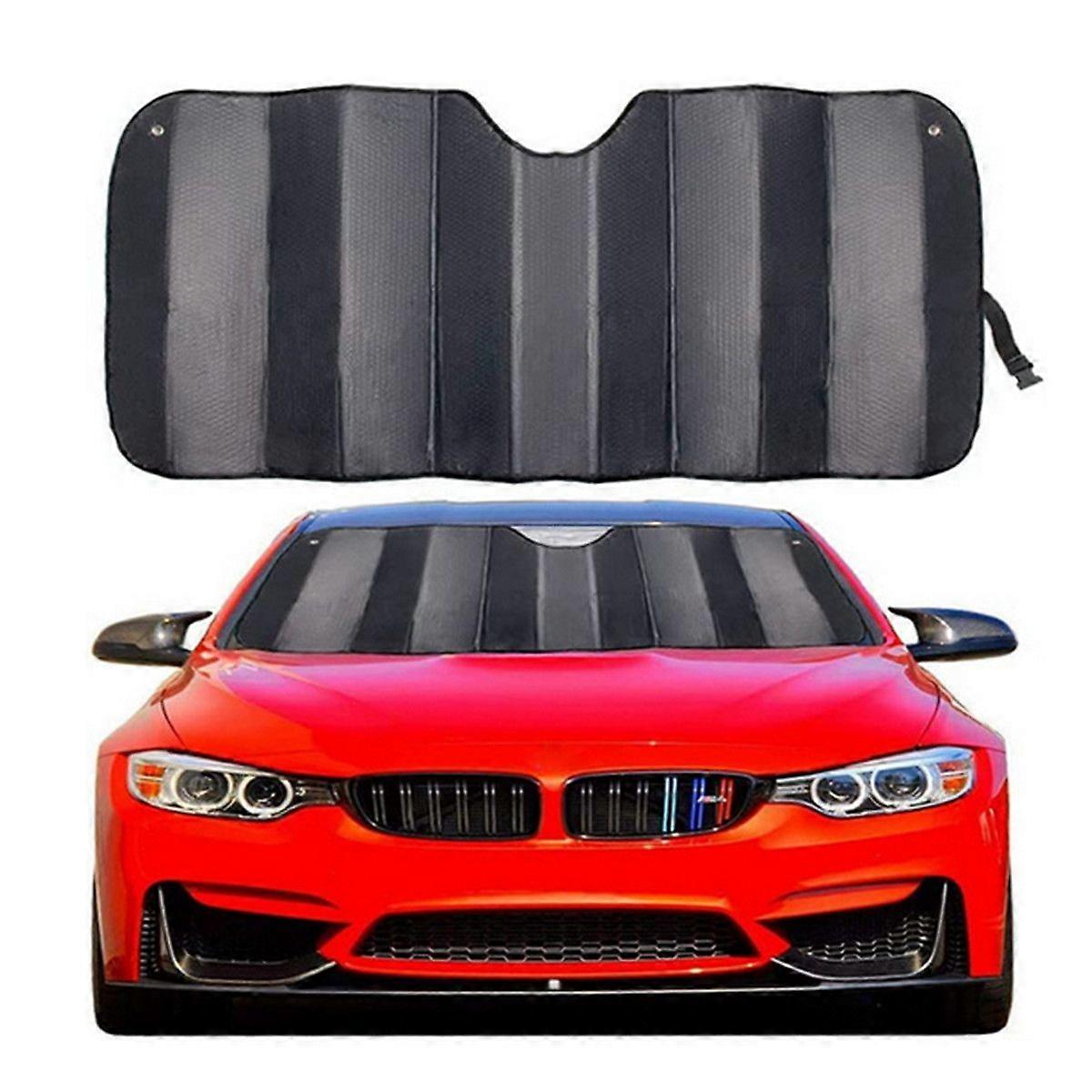 Car Windscreen Shade 147x70cm, 5-Layer Reflective Insulation Front Window Cover UV Protector