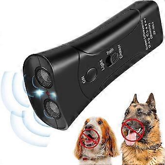 Haukkumisen estävä ohjauslaite ultraääni haukkumisenestolaite koiran haukkupelote, jossa on 3 tilaa ja LED-valo Dual Sensor Dog Barking Control Devices Koira