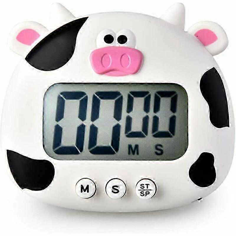 Kitchen Timer, Cute Cartoon Animal Countdown Timer, Digital Kitchen Timer with Magnetic Visual Clock Large LCD Display, Hanging Alarm Clock with Stand