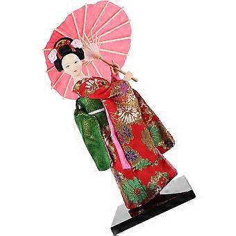 Japanse Kimono Doll Desktop Aziatische Kimono Doll Artwork Collectible beeldje decoratie