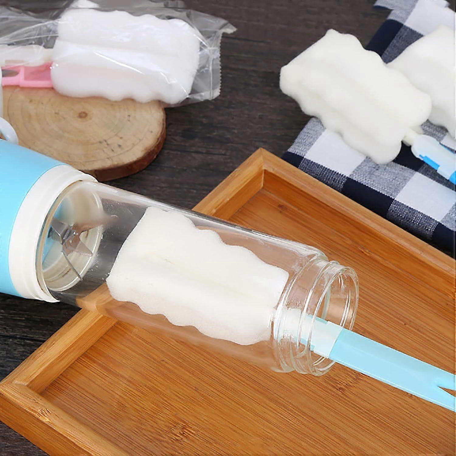 Bottle Brush Sponge - 4pcs, Foldable Brush for Cleaning Cups