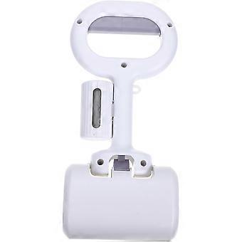 Paletta portatile in plastica per la raccolta delle deiezioni canine, 1 set con sacchetti, pratica paletta per escrementi.