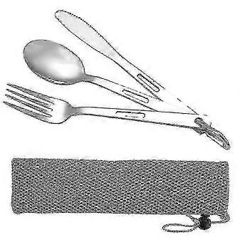 Camping Cutlery Set Travel Cutlery Set Flatware Including Knife compatible withk Spoon Set--